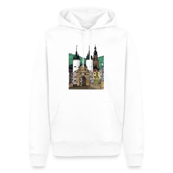 Heidelberg Alte Brücke Souvenir aus Deutschland - Männer Premium Bio Hoodie - Weiß - Vorne - Nico (187cm)