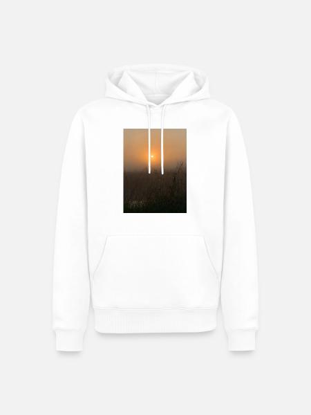Sonnenaufgang - Männer Premium Bio Hoodie - Weiß