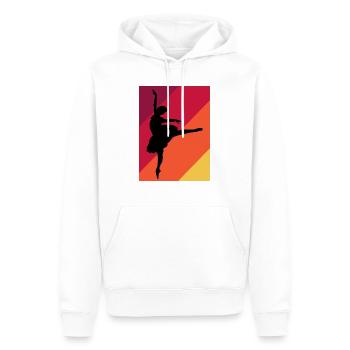 Danse Musique de danse - Sweat à capuche Premium bio Homme - blanc - Devant - Nico (187cm)