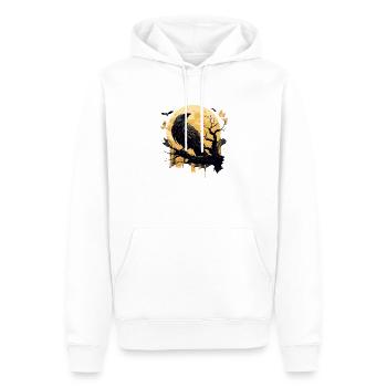 Wikinger Saga Munin und Kunin Rabe Odins Wikinger - Männer Premium Bio Hoodie - Weiß - Vorne - Nico (187cm)