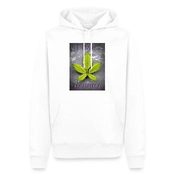 I love Brombeere - Männer Premium Bio Hoodie - Weiß - Vorne - Nico (187cm)