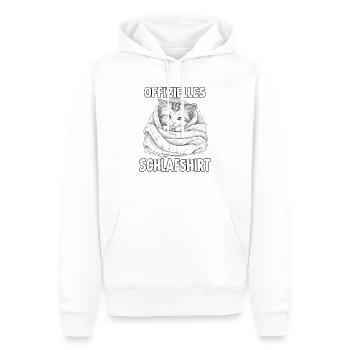 Gemütliches Katzen T-Shirt für entspannte Tage - Männer Premium Bio Hoodie - Weiß - Vorne - Nico (187cm)