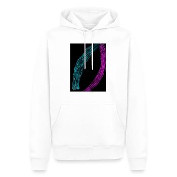 Sphere - Männer Premium Bio Hoodie - Weiß - Vorne - Nico (187cm)