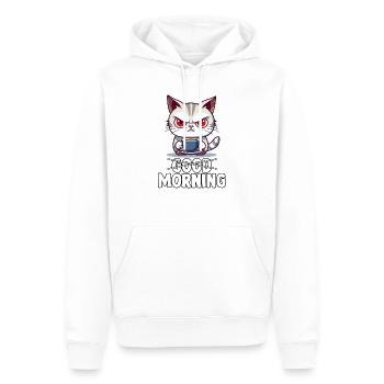 Cats saying morning muffle sleep shirt cats - Männer Premium Bio Hoodie - Weiß - Vorne - Nico (187cm)