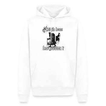 Gruseliges Krampus T-Shirt Böser Weihnachtsmann - Männer Premium Bio Hoodie - Weiß - Vorne - Nico (187cm)