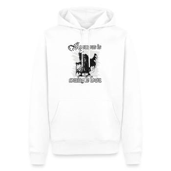 Horror Krampus T-Shirt dunkle Seite der Weihnacht - Männer Premium Bio Hoodie - Weiß - Vorne - Nico (187cm)