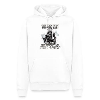Wikinger Krieger Mythos der Nordmänner Schlachtruf - Männer Premium Bio Hoodie - Weiß - Vorne - Nico (187cm)