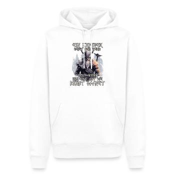 Wikinger Krieger Shirt Wahalla Söhne Odins - Männer Premium Bio Hoodie - Weiß - Vorne - Nico (187cm)