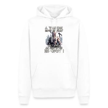 Wolf Odins Symbol der Stärke Wikinger Krieger - Männer Premium Bio Hoodie - Weiß - Vorne - Nico (187cm)