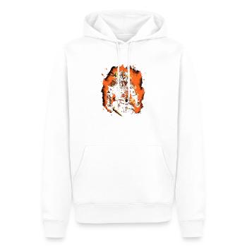 Ragnar's Erbe Wikingerkrieger der alten Zeit - Männer Premium Bio Hoodie - Weiß - Vorne - Nico (187cm)