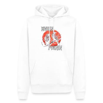 Vegvisir Kompass | Wikinger T-Shirt | Odins Raben - Männer Premium Bio Hoodie - Weiß - Vorne - Nico (187cm)