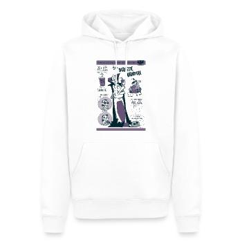 DER DIABETISCHE VAMPIR NR.1 - Männer Premium Bio Hoodie - Weiß - Vorne - Nico (187cm)
