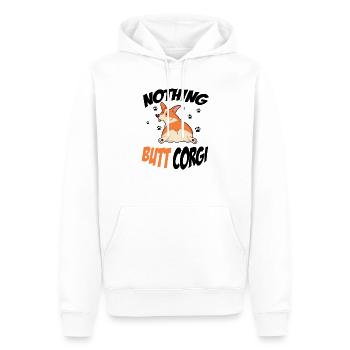 Corgi propriétaire de chien Cadeau pour les fans - Sweat à capuche Premium bio Homme - blanc - Devant - Nico (187cm)