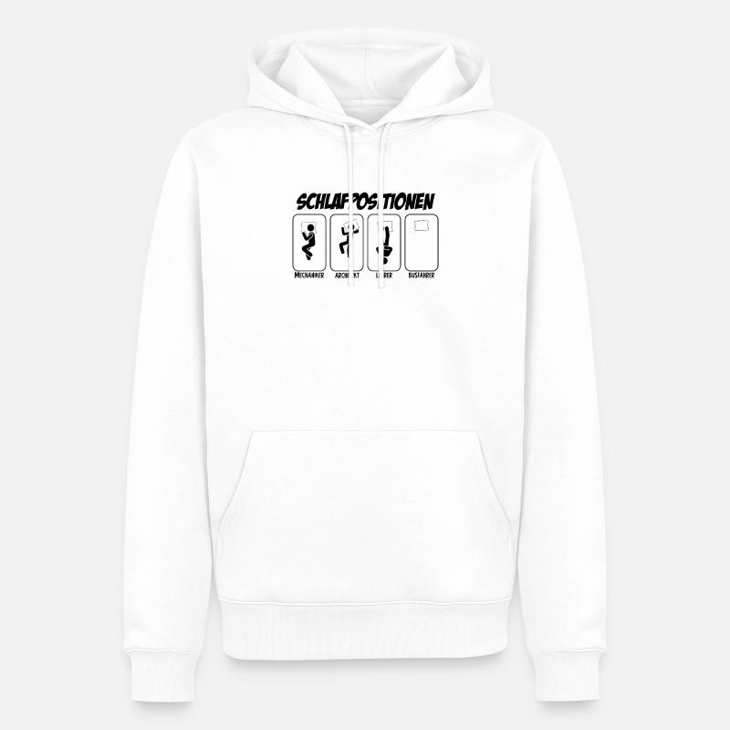 Busfahrer Geschenk Schichtarbeiter Busfahrer - Männer Premium Bio Hoodie - Weiß