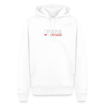 father of 2 sons father son partnerlook dad - Men’s Premium Organic Hoodie - white - Front - Nico (187cm)