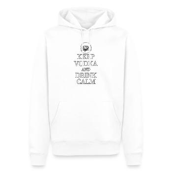 drôle d'alcool gadgets de fête vodka buveurs de - Sweat à capuche Premium bio Homme - blanc - Devant - Nico (187cm)