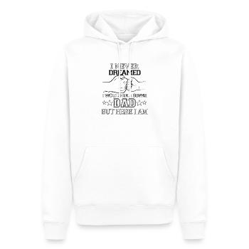 Tenue cool pour la fête des pères pour le motif - Sweat à capuche Premium bio Homme - blanc - Devant - Nico (187cm)