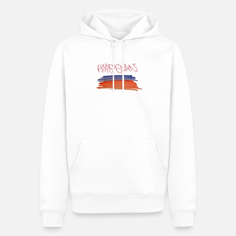 Perpignan Perpignan Perpignan - Sweat à capuche Premium bio Homme - blanc