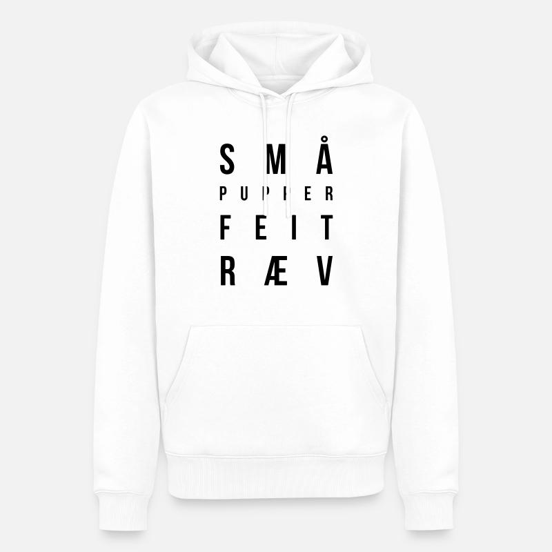 Petits seins gros cul - Sweat à capuche Premium bio Homme - blanc