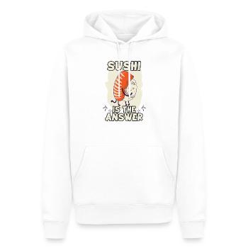 lustige Sushi Ramen Nigiri Maki Anime Kanji Sushi - Männer Premium Bio Hoodie - Weiß - Vorne - Nico (187cm)