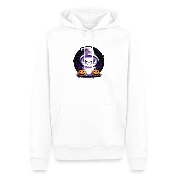 Halloween Deko Kawaii Katze Halloween Geschenk - Männer Premium Bio Hoodie - Weiß - Vorne - Nico (187cm)