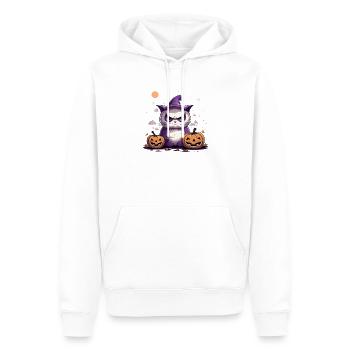 Doux chat Costume d'Halloween Porte-chat Halloween - Sweat à capuche Premium bio Homme - blanc - Devant - Nico (187cm)