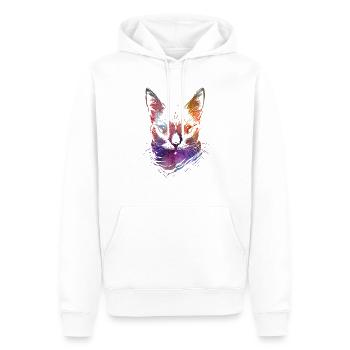 Bunte Katzen - Männer Premium Bio Hoodie - Weiß - Vorne - Nico (187cm)