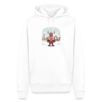 Krampus T | Krampus Kostüm | Kawaii Weihnachtsmann - Männer Premium Bio Hoodie - Weiß - Vorne - Nico (187cm)