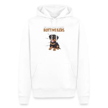 Lustiges Rottweiler Shirt Hundehalter Rottweiler - Männer Premium Bio Hoodie - Weiß - Vorne - Nico (187cm)