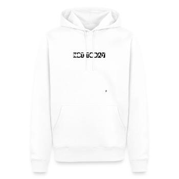 Not today - Sweat à capuche Premium bio Homme - blanc - Devant - Nico (187cm)