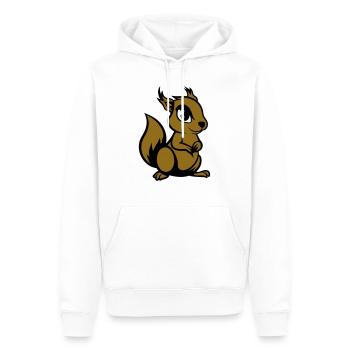 eichhörnchen comic tier - Männer Premium Bio Hoodie - Weiß - Vorne - Nico (187cm)