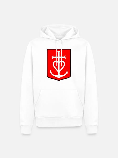 Croix Camargue - Men’s Premium Organic Hoodie - white