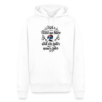 Weihnachtsmann im Schornstein - Männer Premium Bio Hoodie - Weiß - Vorne - Nico (187cm)