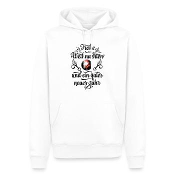 Weihnachtsmann auf Schlittschuhen - Männer Premium Bio Hoodie - Weiß - Vorne - Nico (187cm)