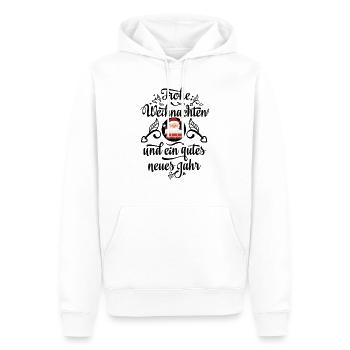 Weihnachtsmann im Kamin - Männer Premium Bio Hoodie - Weiß - Vorne - Nico (187cm)