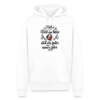 Weihnachtsmann auf Schlitten - Männer Premium Bio Hoodie - Weiß - Vorne - Nico (187cm)