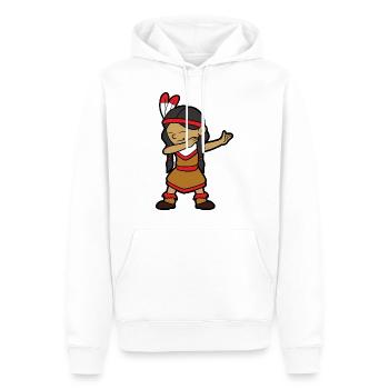 Dabbing Dab Dancing Indian Girl Indian Girl - Men’s Premium Organic Hoodie - white - Front - Nico (187cm)