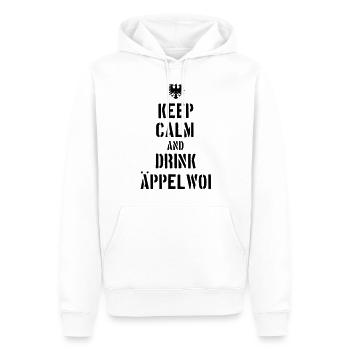 Keep Calm an drink Äppelwoi - Männer Premium Bio Hoodie - Weiß - Vorne - Nico (187cm)