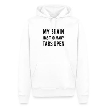 Drôle de sort Cadeau Drôle - Sweat à capuche Premium bio Homme - blanc - Devant - Nico (187cm)
