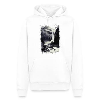 Chute d'eau à l'état sauvage - Sweat à capuche Premium bio Homme - blanc - Devant - Nico (187cm)