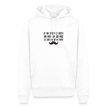 60 year old dad 60 years birthday gift - Men’s Premium Organic Hoodie - white - Front - Nico (187cm)