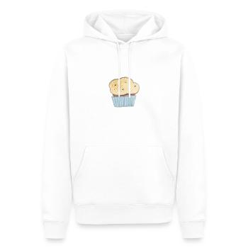 Cupcake - Sweat à capuche Premium bio Homme - blanc - Devant - Nico (187cm)