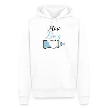 patron de biberon - Sweat à capuche Premium bio Homme - blanc - Devant - Nico (187cm)