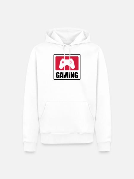 Gaming - Gamer - Men’s Premium Organic Hoodie - white