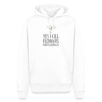 Florist Floristin Blumen Buschwindröschen Anemone - Männer Premium Bio Hoodie - Weiß - Vorne - Nico (187cm)