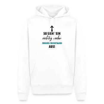 Immobilienkaufmann Immobilien Herren Männer - Männer Premium Bio Hoodie - Weiß - Vorne - Nico (187cm)