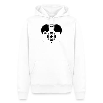 Photographie photographique Photographe photographe photographe - Sweat à capuche Premium bio Homme - blanc - Devant - Nico (187cm)