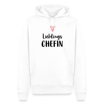 Lieblings Chefin Herz Geschenk Chef - Männer Premium Bio Hoodie - Weiß - Vorne - Nico (187cm)