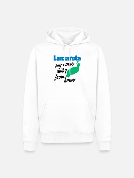 Lanzarote, mein zweites Zuhause - Männer Premium Bio Hoodie - Weiß