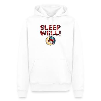 Sleep well - Sleeping FOX at the Moon - Animal - Men’s Premium Organic Hoodie - white - Front - Nico (187cm)